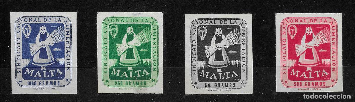 Briefmarken: VI&Ntilde;ETAS SINDICATO ALIMENTACION MALTA SERIE COMPLETA
