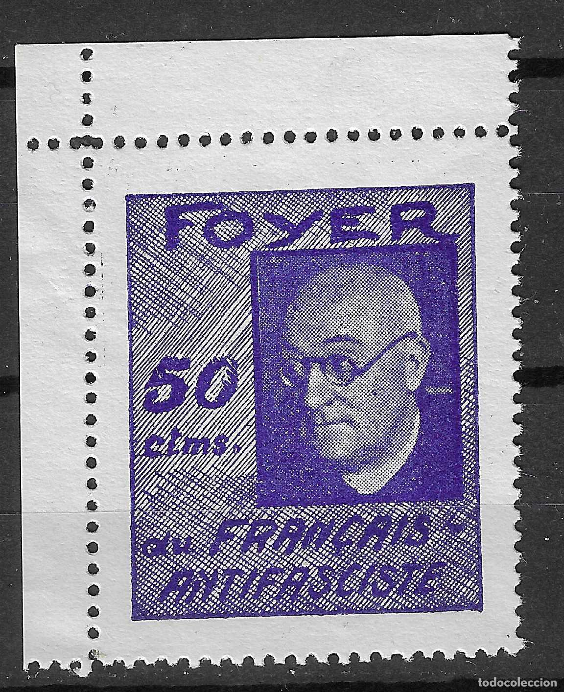 Briefmarken: PATRIOTICOS Y VI&Ntilde;ETAS FOYER DU FRAN&Ccedil;AIS ANTIFASCISTA