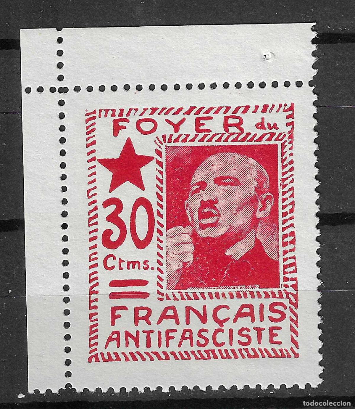 Briefmarken: PATRIOTICOS Y VI&Ntilde;ETAS FOYER DU FRAN&Ccedil;AIS ANTIFASCISTA