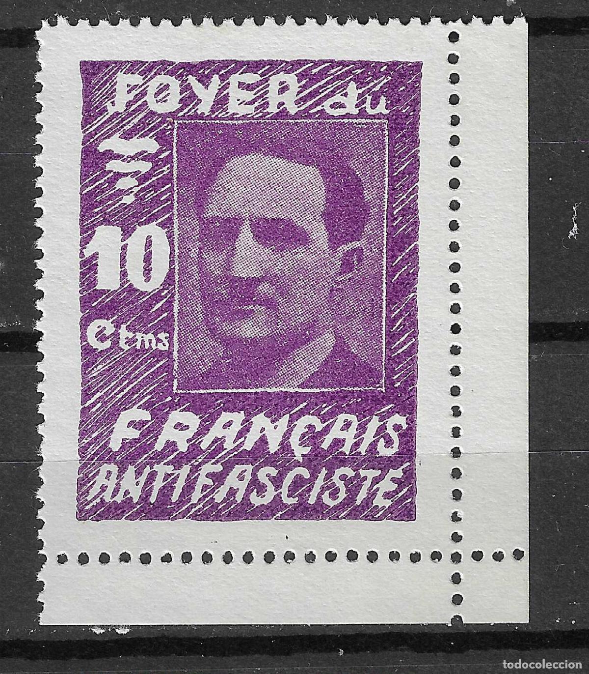 Briefmarken: PATRIOTICOS Y VI&Ntilde;ETAS FOYER DU FRAN&Ccedil;AIS ANTIFASCISTA