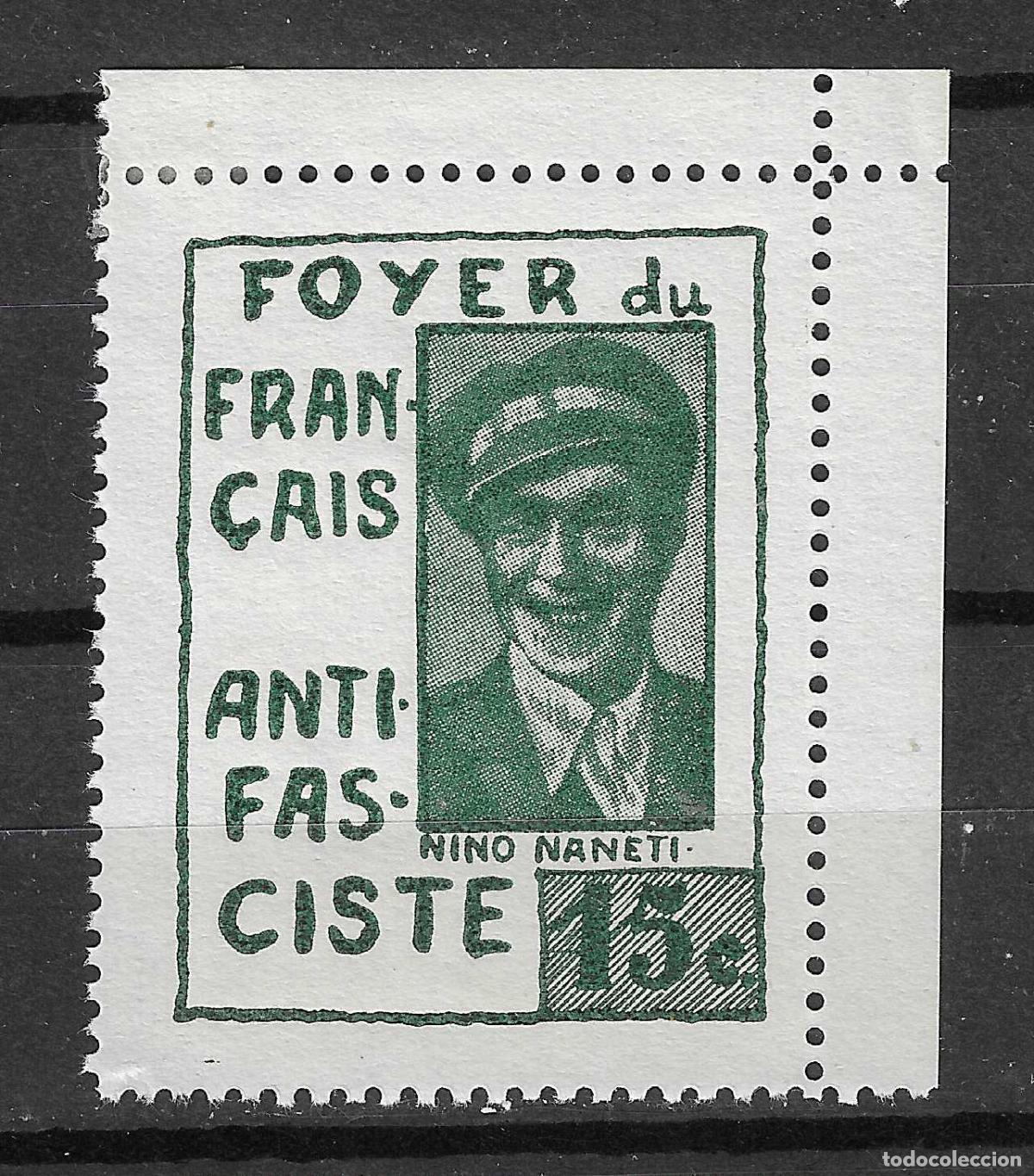 Briefmarken: PATRIOTICOS Y VI&Ntilde;ETAS FOYER DU FRAN&Ccedil;AIS ANTIFASCISTA