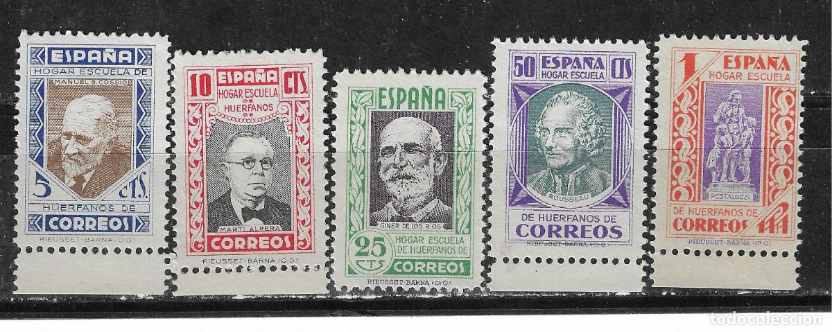 Timbres: BENEFICENCIA 1937 EDIFIL 12/16** SIN FIJASELLOS