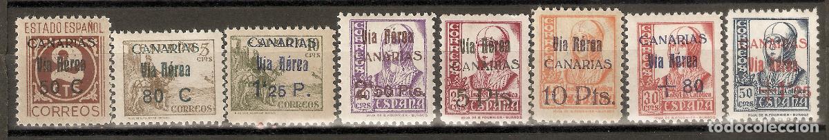 Timbres: CANARIAS 1938 EDIFIL 44/51** SIN FIJASELLOS