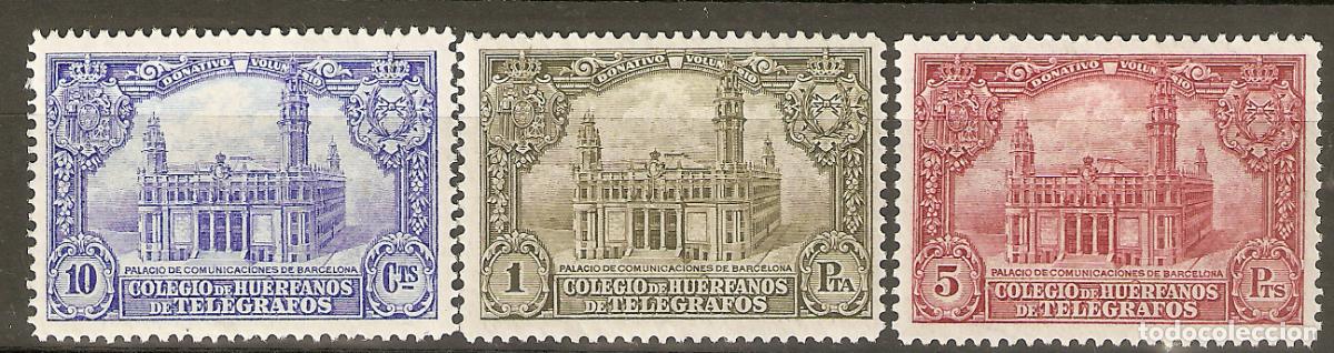 Briefmarken: BENEFICENCIA TELEGRAFOS 1935 EDIFIL 7/9*