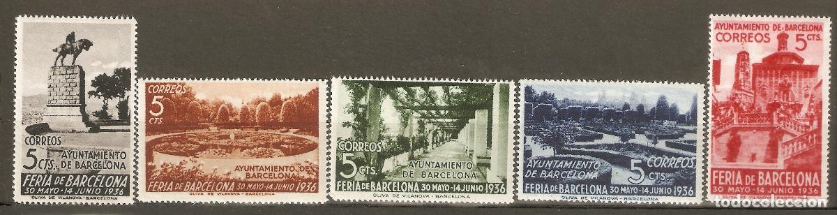 Timbres: BARCELONA 1936 EDIFIL 14/18** SIN FIJASELLOS