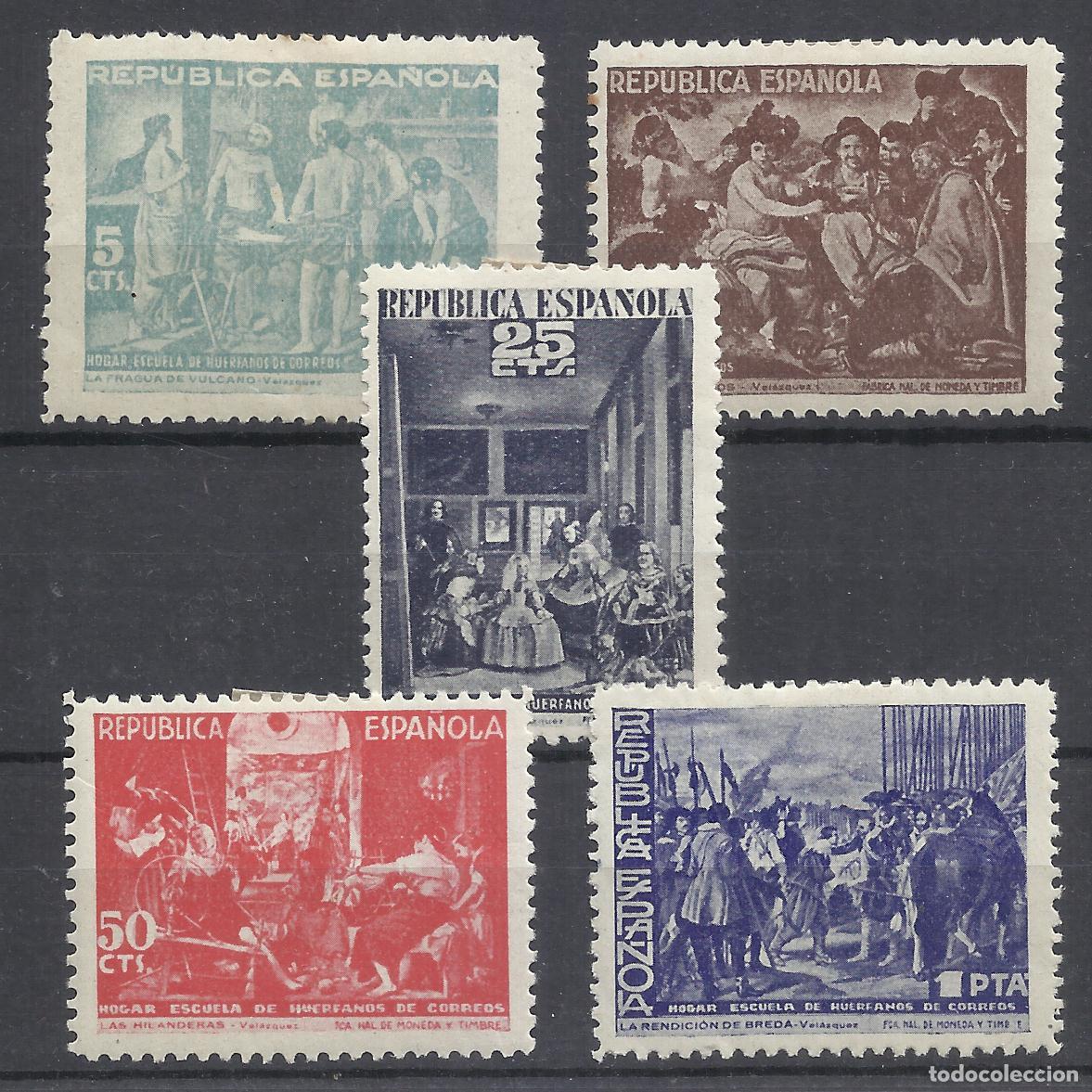 Timbres: VELAZQUEZ 1938 EDIFIL 29-33 NUEVOS* HUERFANOS CORREOS SERIE COMPLETA