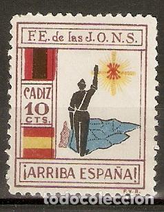 Timbres: LOCALES Y VI&Ntilde;ETAS CADIZ DENTADO