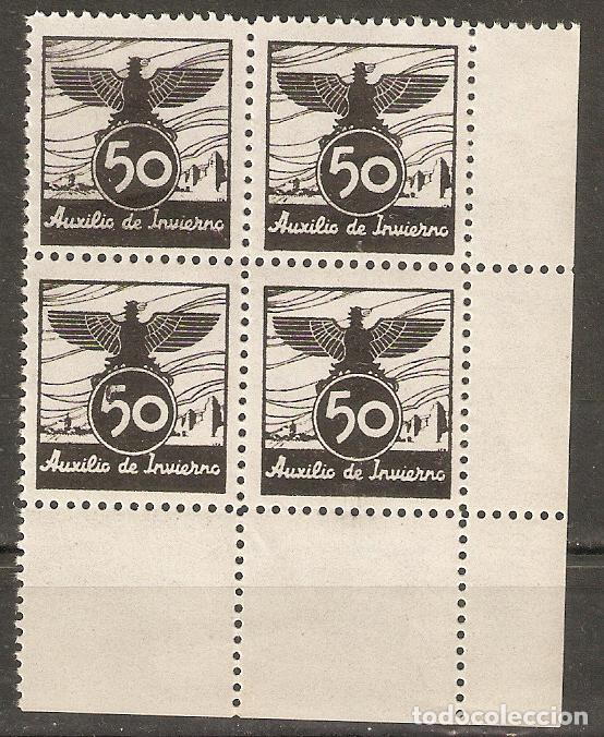 Sellos: LOCALES Y VI&Ntilde;ETAS AUXILIO DE INVIERNO EN BLOQUE DE 4