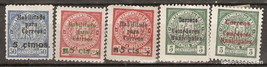 Sellos: LOCALES Y VI&Ntilde;ETAS SERIE DE CADIZ