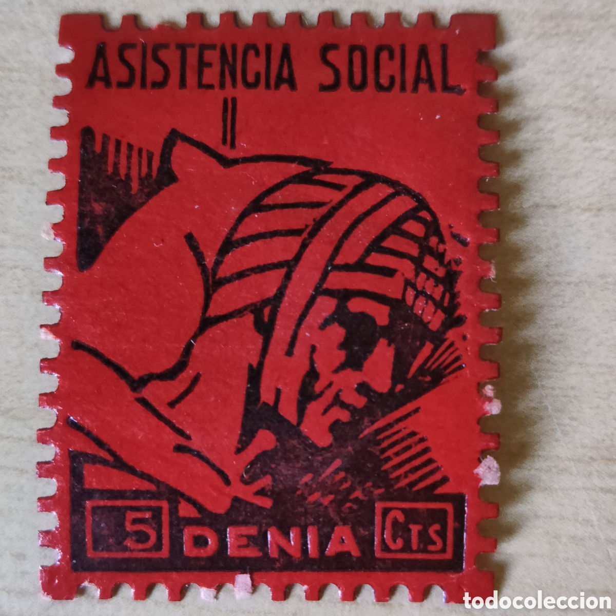 Sellos: a52 Alicante Denia Asistencia social 5 cts Allepuz 26 tipo I GG447a VER