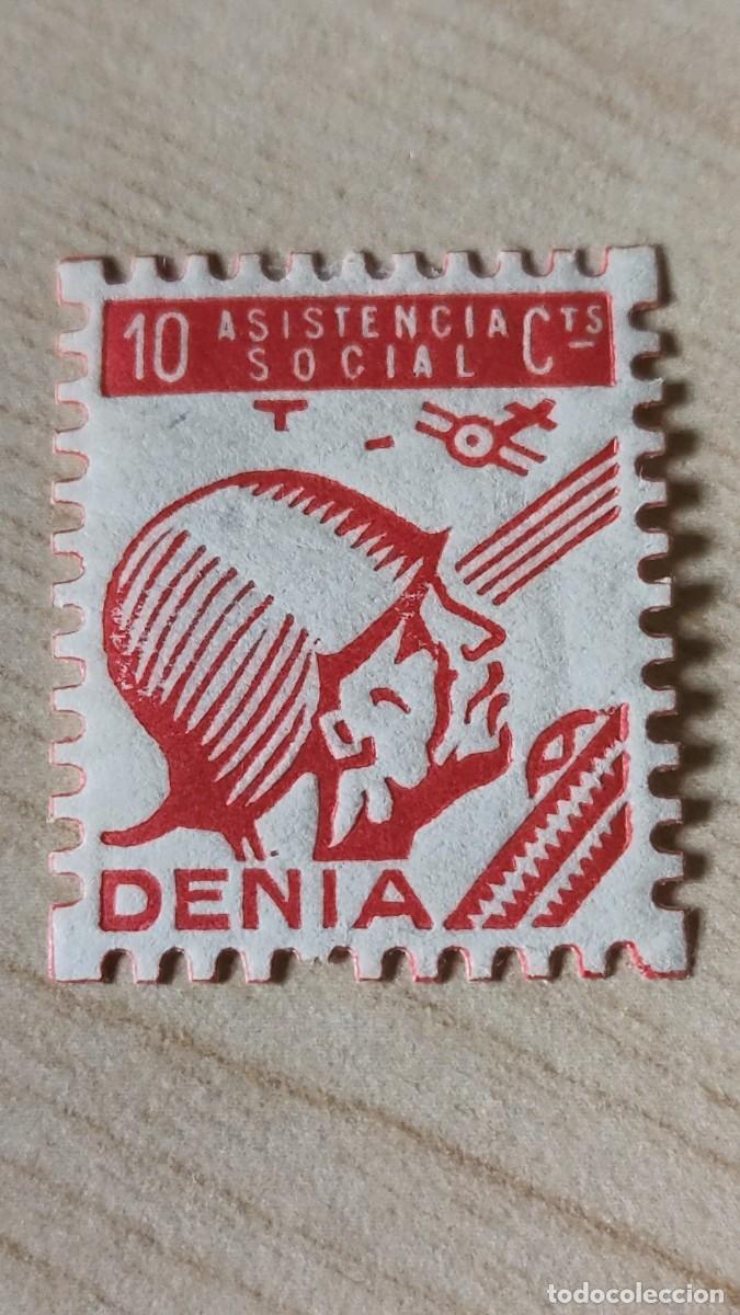 Timbres: a26 Alicante Denia asistencia social 10 cts GG437 / allepuz 8 tipo II