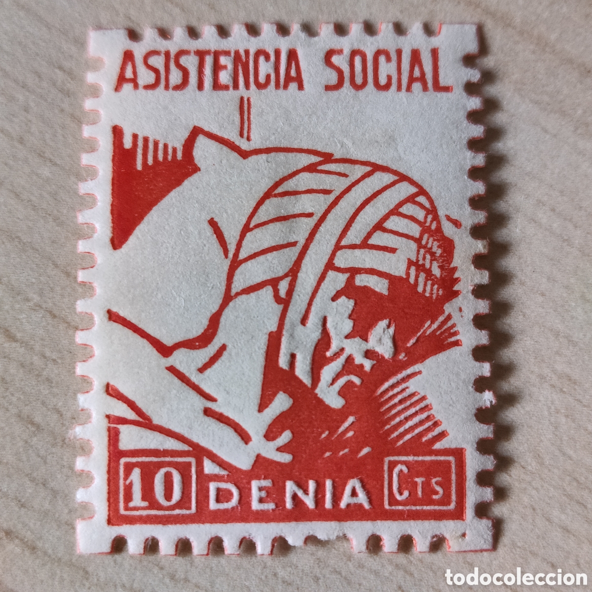 Sellos: a26 Alicante Denia asistencia social 10 cts Allepuz 33 Tipo II