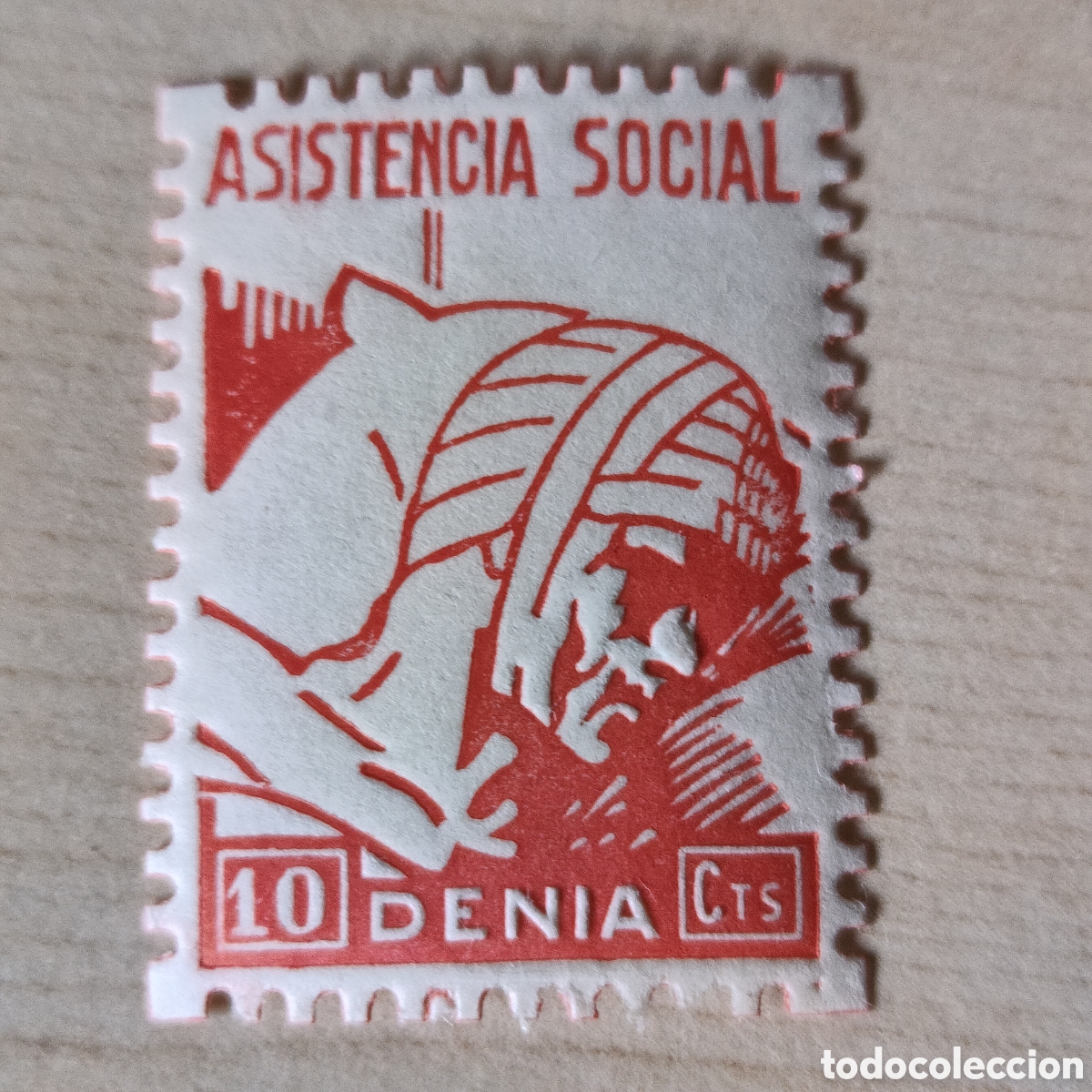 Sellos: a26 Alicante Denia asistencia social 10 cts Allepuz 33 Tipo II