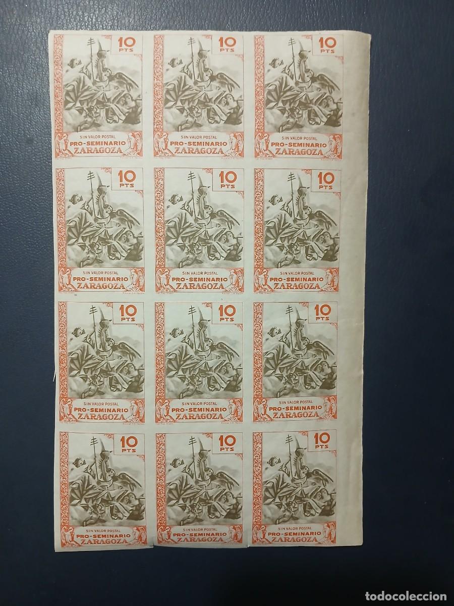 Sellos: PRO SEMINARIO DE ZARAGOZA 10 PTS USADOS