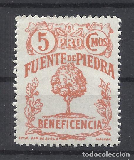 Sellos: FUENTE DE PIEDRA MALAGA BENEFICENCIA 5 cts NUEVO*