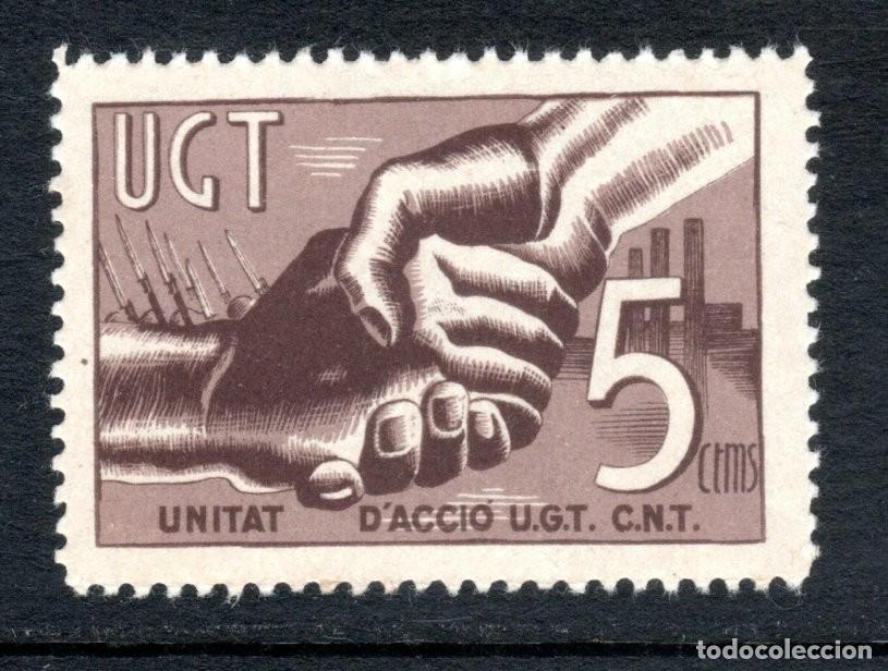 Sellos: U.G.T. UNITAT D'ACCI&Oacute; U.G.T.-C.N.T. ALLEPUZ 1033.