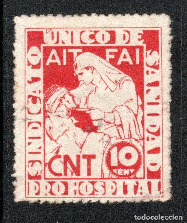 Sellos: C.N.T.- A.I.T.- F.A.I. SINDICATO &Uacute;NICO DE SANIDAD. (SALIDA: 0,01 &euro;).