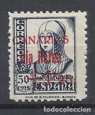 Sellos: canarias correo aereo 1938 edifil 51 nuevo** valor 2022 catalogo 4.25 euros