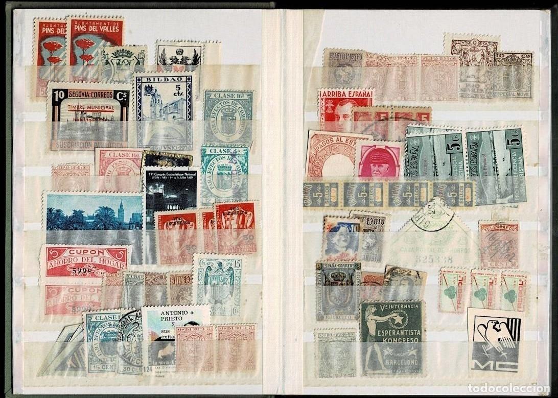 Sellos: Guerra Civil Clasificador con vi&ntilde;etas varias-1