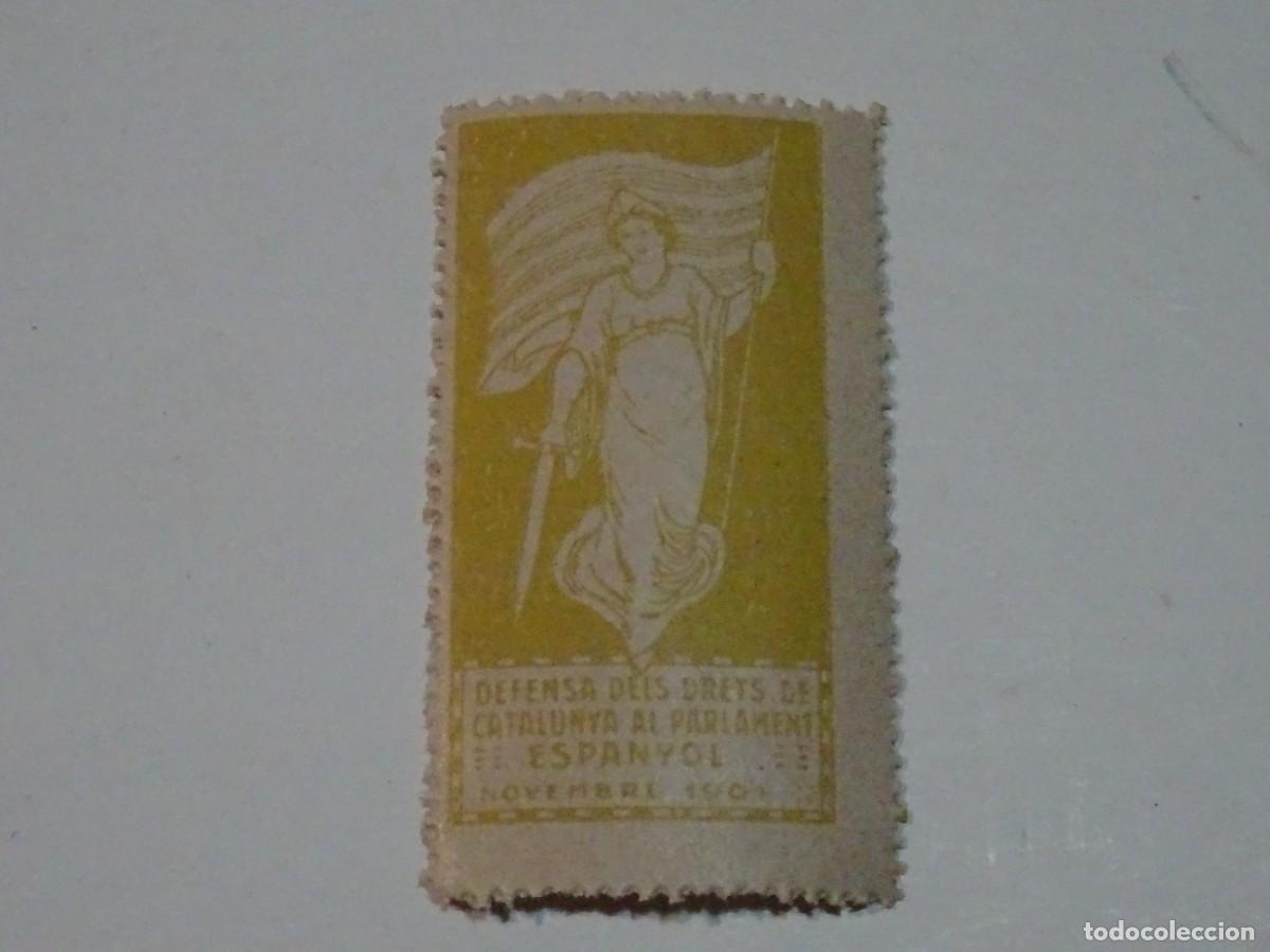 Sellos: VI&Ntilde;ETA DEFENSA DELS DRETS DE CATALUNYA AL PARLAMENT ESPANYOL 1901