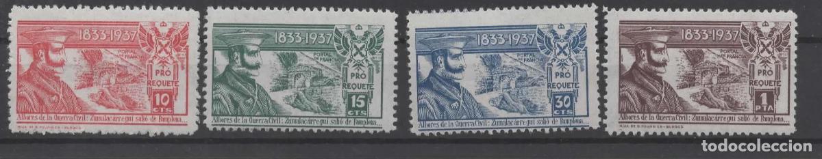 Sellos: GUERRA CIVIL 1937 VI&Ntilde;ETAS PRO REQUETE CARLISMO ZUMALACARREGUI
