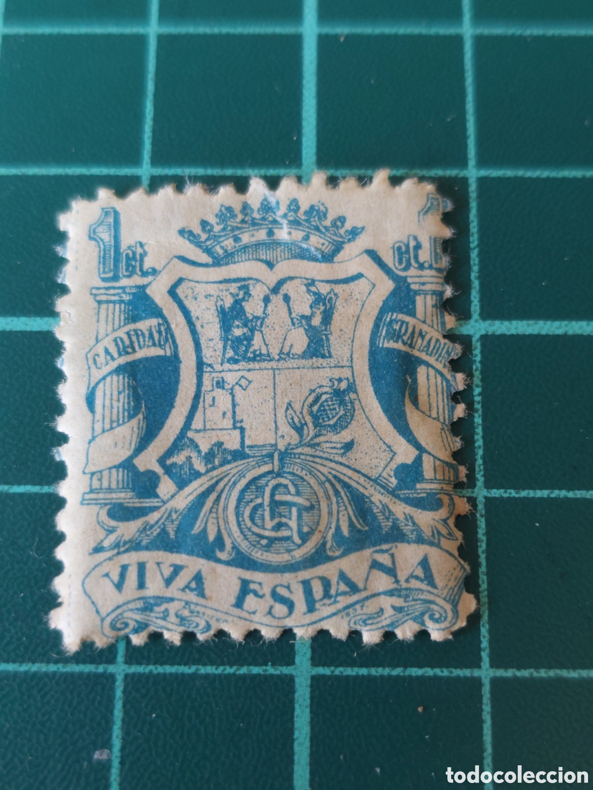 Sellos: ESPA&Ntilde;A BENIFICENCIA CARIDAD GRABADA VIVA ESPA&Ntilde;A GUERRA CIVIL ESPA&Ntilde;A EDCUDO NUEVA CHARNELA