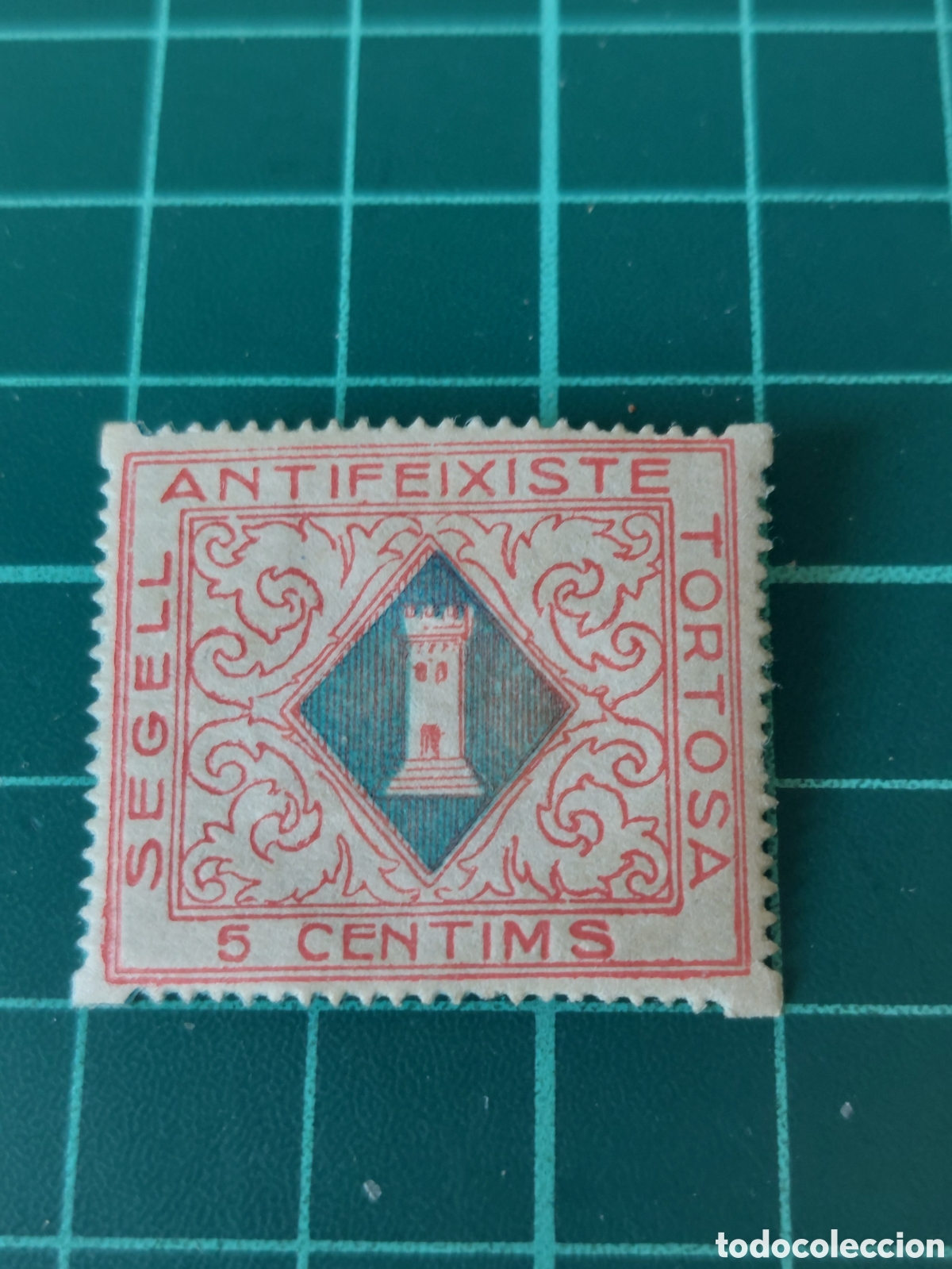 Sellos: GUERRA CIVIL ESPA&Ntilde;A ANTIFEXISTE SEGELL 5 CTS TORTOSA NUEVOS CHARNELA