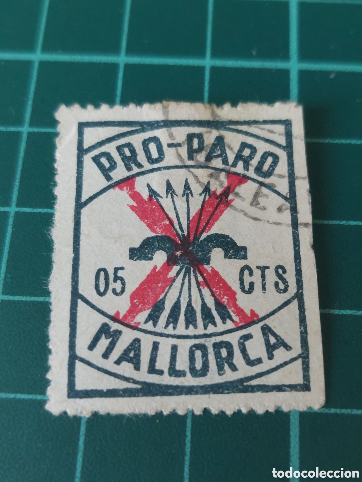 Sellos: MALLORCA GUERRA CIVIL ESPA&Ntilde;A PRO PARO 5 CTS USADA LUJO