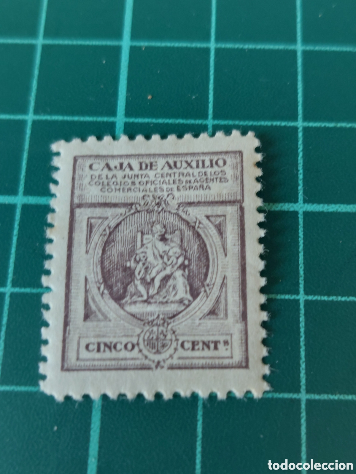 Sellos: VI&Ntilde;ETA 5 CTS CAJA AUXILIO. AGENTES CONERCIALES NUEVO