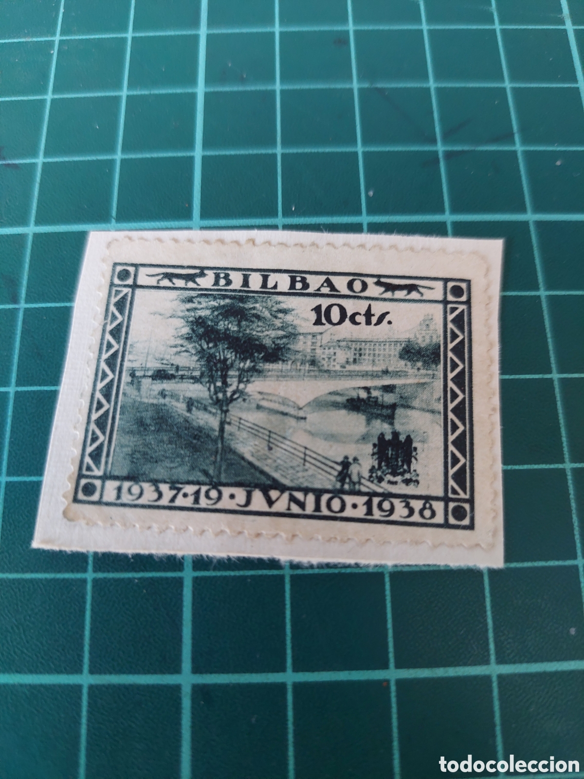 Sellos: BILBAO BENEFICO GUERRA CIVIL ESPA&Ntilde;OLA 10 CTS NUEVA CHARNELA