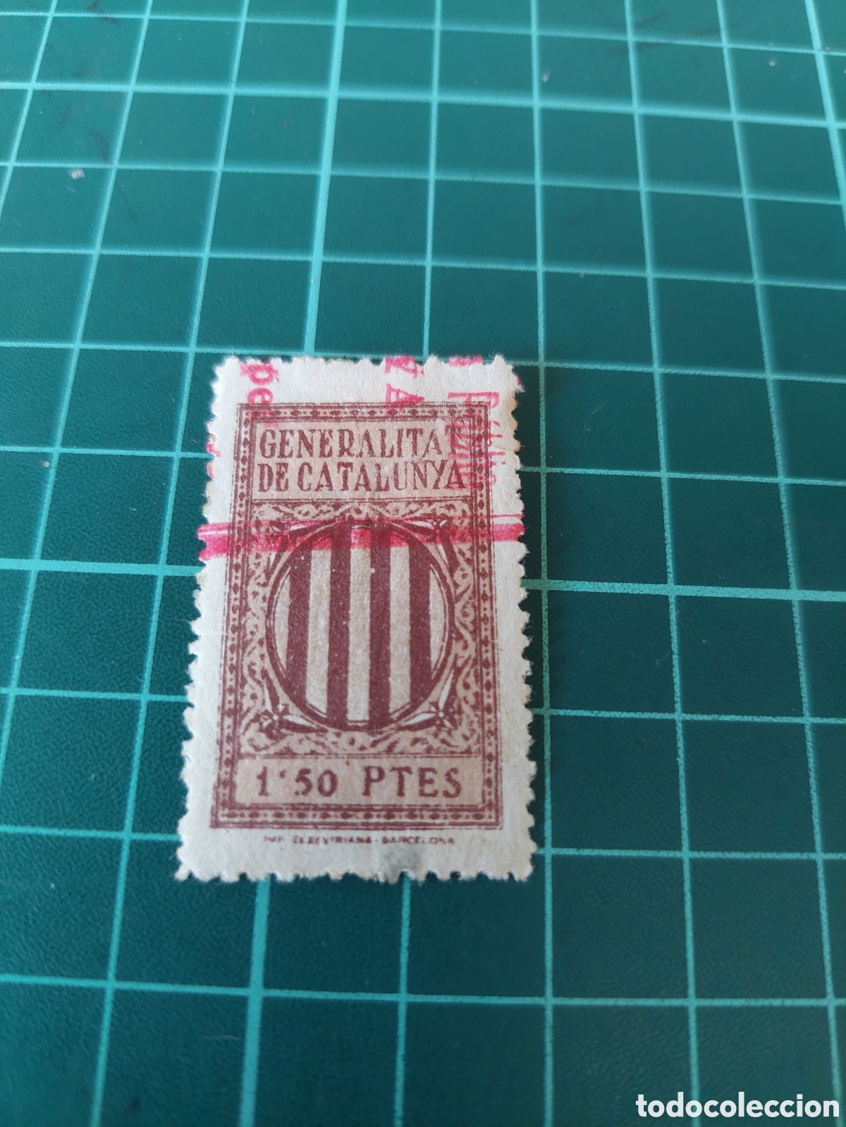 Sellos: GENERALITA DE CATALUNYA 1.50 PTS GUERRA CIVIL ESPA&Ntilde;A