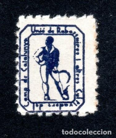 Sellos: UNI&Oacute; DE RABASSAIRES I ALTRES CULTIVADORS DEL CAMP DE CATALUNYA. LEER LA DESCRIPCI&Oacute;N. MUY RARO.