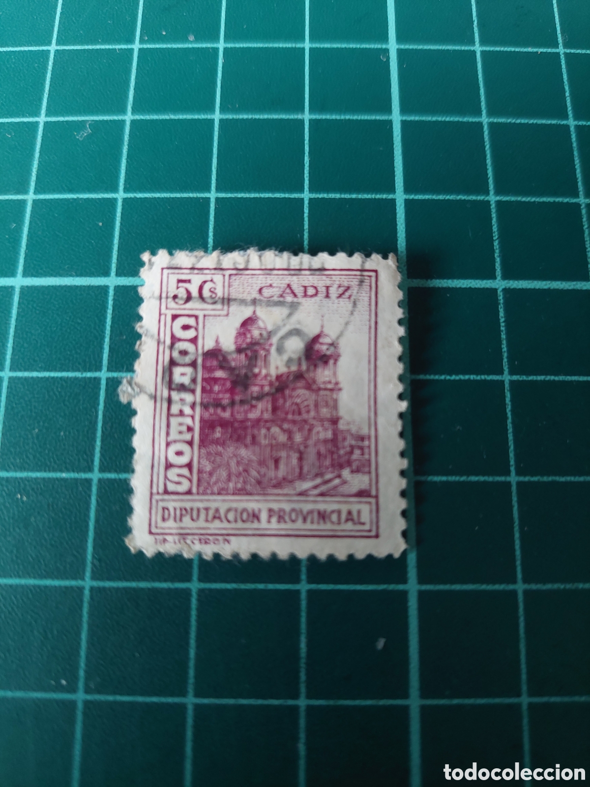 Sellos: CADIZ DIPUTACI&Oacute;N 5 C&Eacute;NTIMOS ARQUITECTURA GUERRA CIVIL ESPA&Ntilde;A