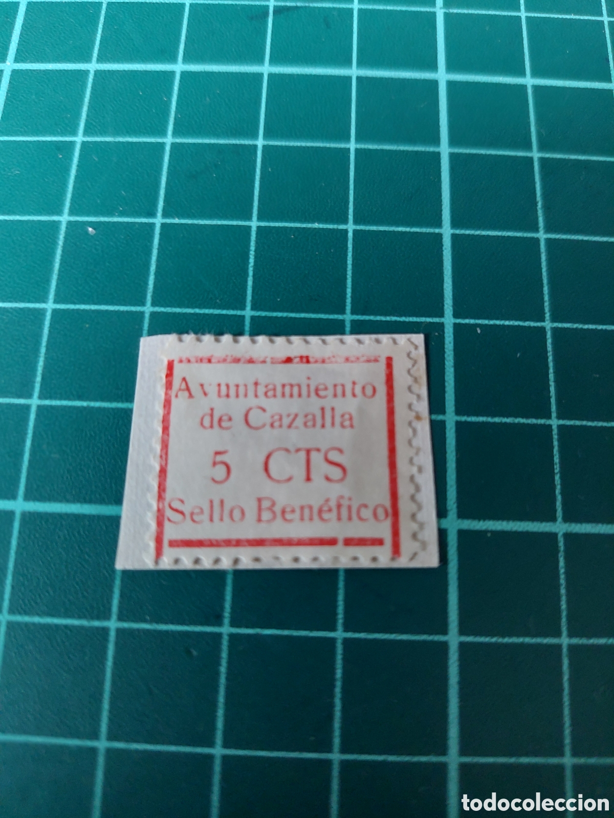 Sellos: CAZALLA SIERRA SEVILLA GUERRA CIVIL ESPA&Ntilde;A SELLO BENEFICO NUEVA 5 CTS ESPA&Ntilde;A