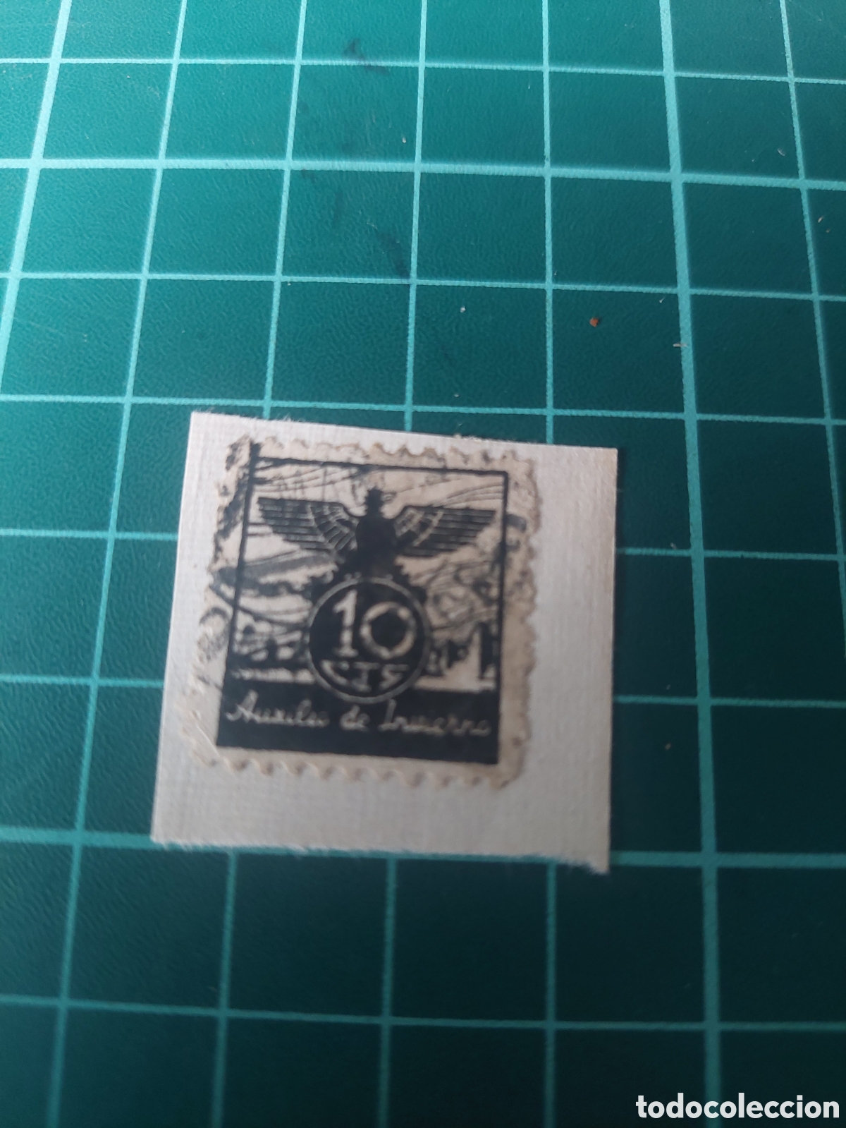 Sellos: ESPA&Ntilde;A GUERRA CIVIL ESPA&Ntilde;A AUXILIO SOCUAK BENEFICENCIA AGUILA 10 CTS USADA