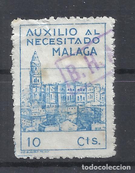 Sellos: malaga auxilio al necesitado usado MARCA BANCO HISPANO AMERICANO