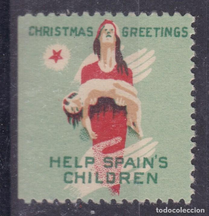Sellos: SS4- Guerra Civil Vi&ntilde;eta HELP SPAIN&acute;S CHILDREN * Lujo