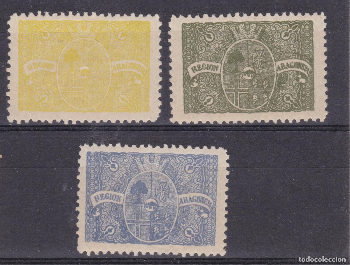 Sellos: SS7- Vi&ntilde;etas Regionalistas REGION ARAGONESA. * Con se&ntilde;al de fijasellos