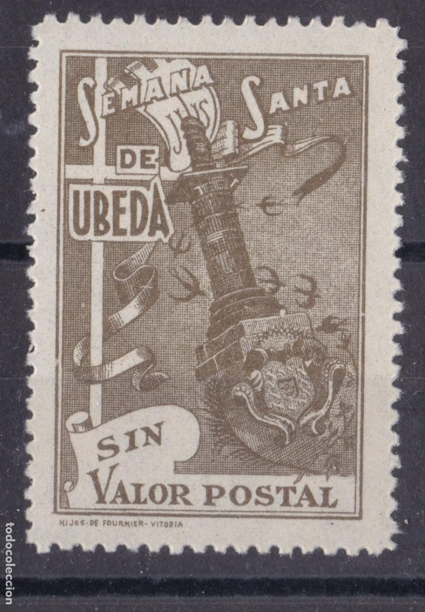 Sellos: SS36-VI&Ntilde;ETA Semana Santa UBEDA Fournier Vitoria ** Sin Fijasellos LUJO