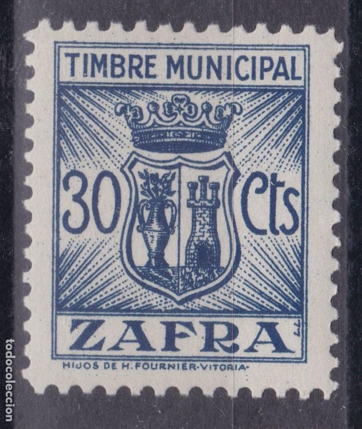 Sellos: SS44-FISCALES LOCALES Timbre Municipal ZAFRA 30 Cts ** Sin Fijasellos. LUJO
