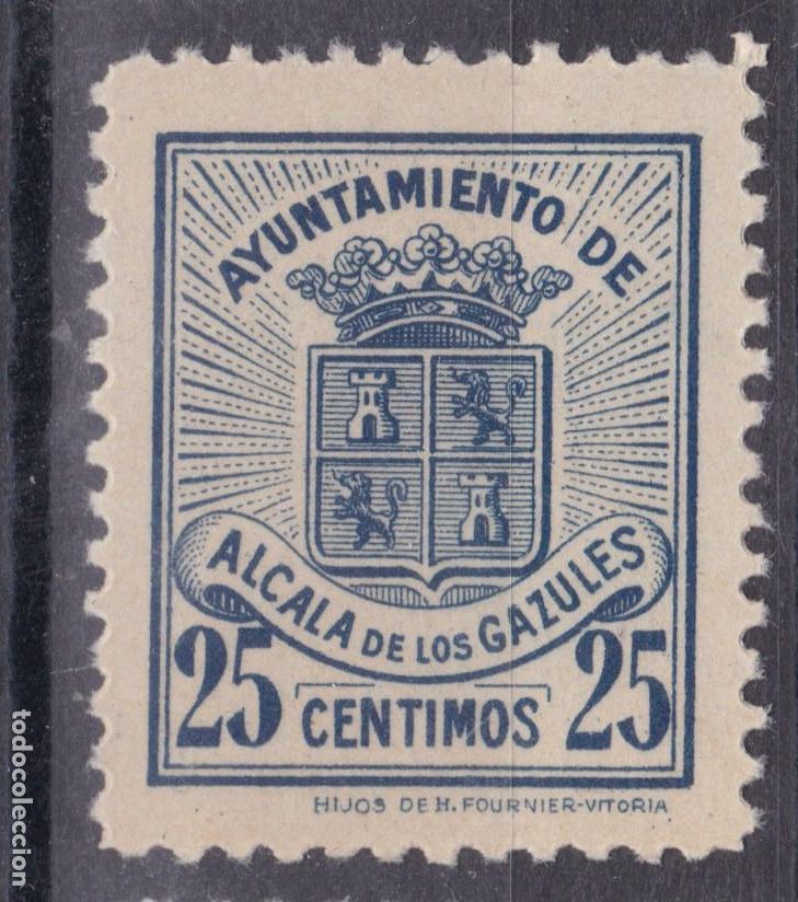 Sellos: SS44-FISCALES LOCALES Ayuntamiento ALCALA de los GAZULES 25 Cts ** Sin Fijasellos. LUJO