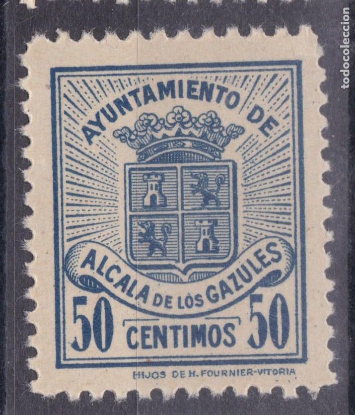 Sellos: SS44-FISCALES LOCALES Ayuntamiento ALCALA de los GAZULES 50 Cts ** Sin Fijasellos. LUJO