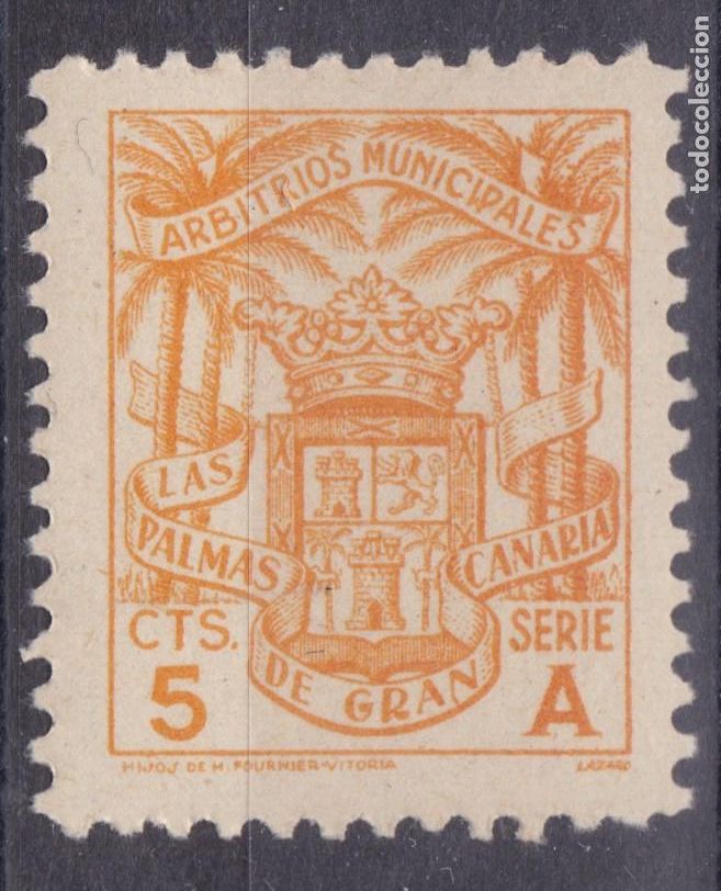 Sellos: SS44-FISCALES LOCALES Arbitrios Municipales LAS PALMAS GRAN CANARIA 5 Cts ** Sin Fijasellos. LUJO