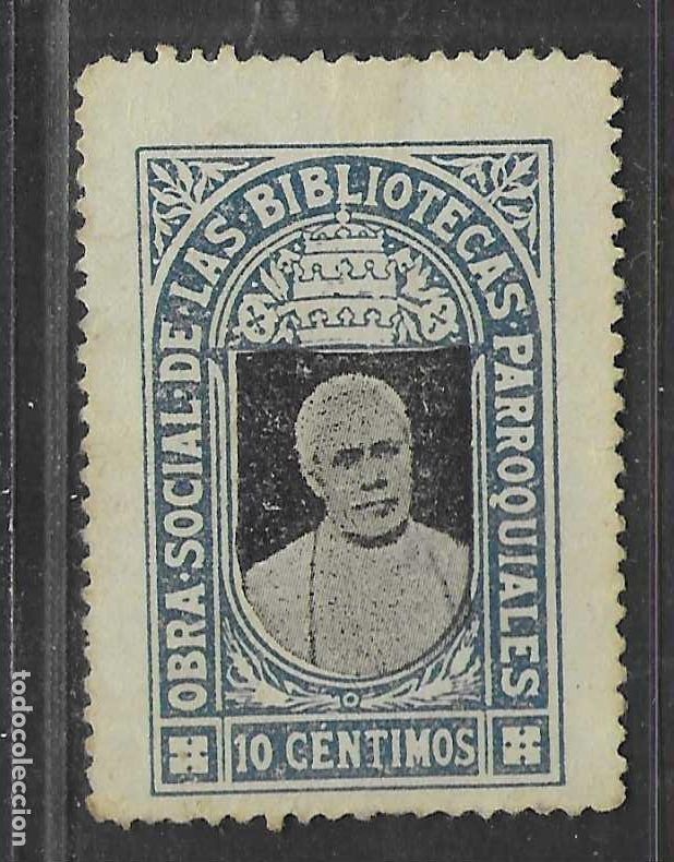 Sellos: VI&Ntilde;ETA.-, 10 CTS- OBRA SOCIAL DE LAS BIBLIOTECAS PARROQUIALES-VER FOTOS