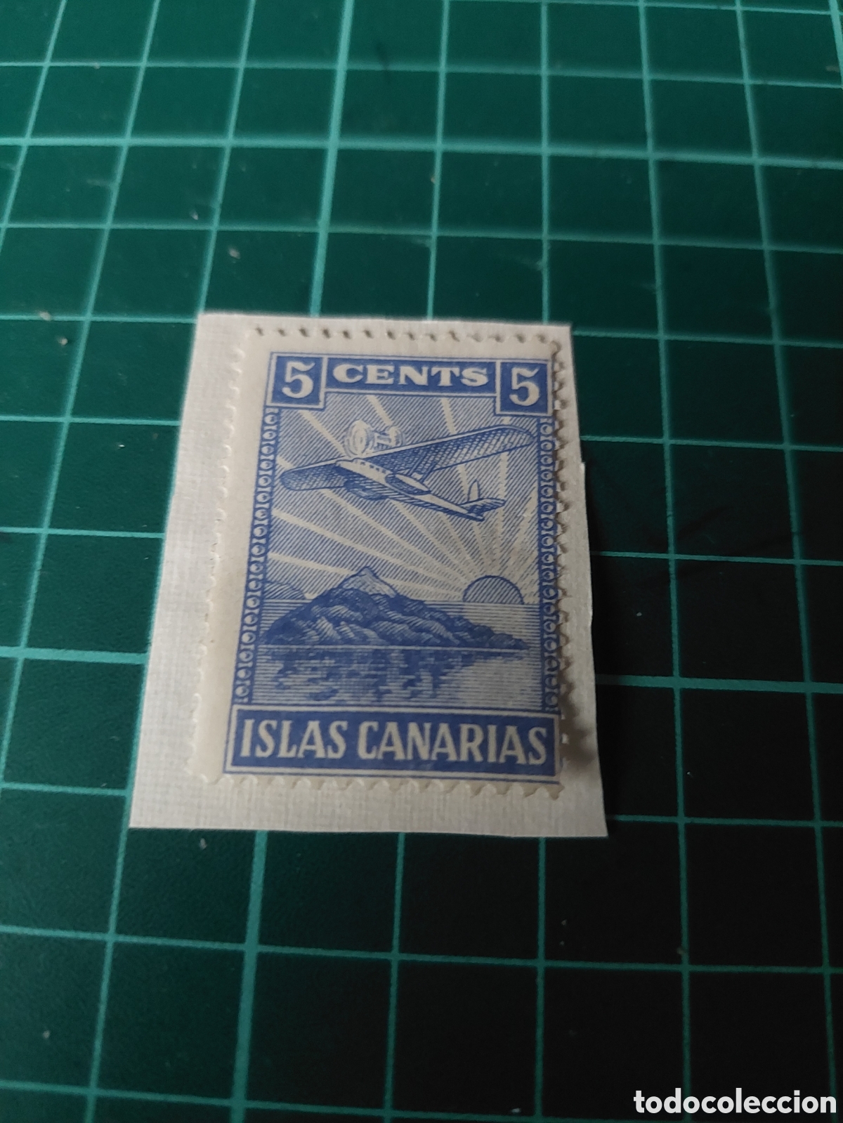 Sellos: VI&Ntilde;ETA ISLAS CANARIAS ESPA&Ntilde;A 5 CENTS AVION nuevo