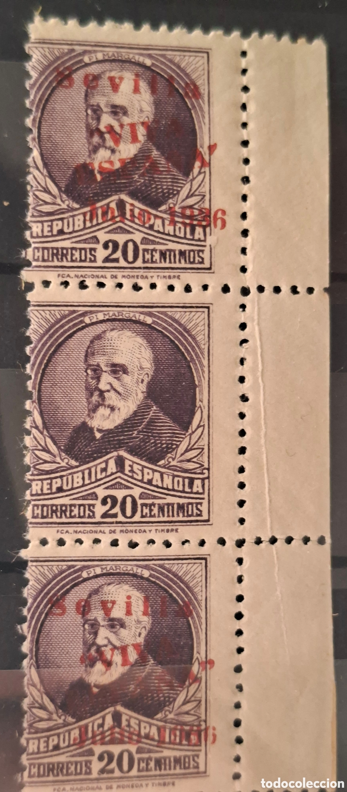 Sellos: Sellos patrioticos sevilla Error un sello sin sobrecarga nuevos **