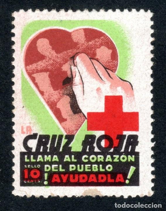 Sellos: LA CRUZ ROJA LLAMA AL CORAZ&Oacute;N DEL PUEBLO. GUJILLAM&Oacute;N 1641.
