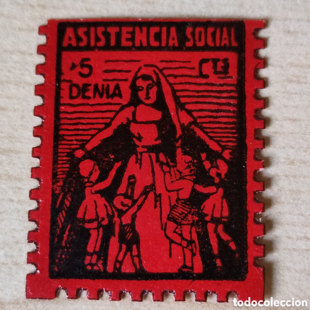 Sellos: a57 Alicante Denia Asistencia Social 5 cts allepuz nc GG497a VER DESCRIPCION