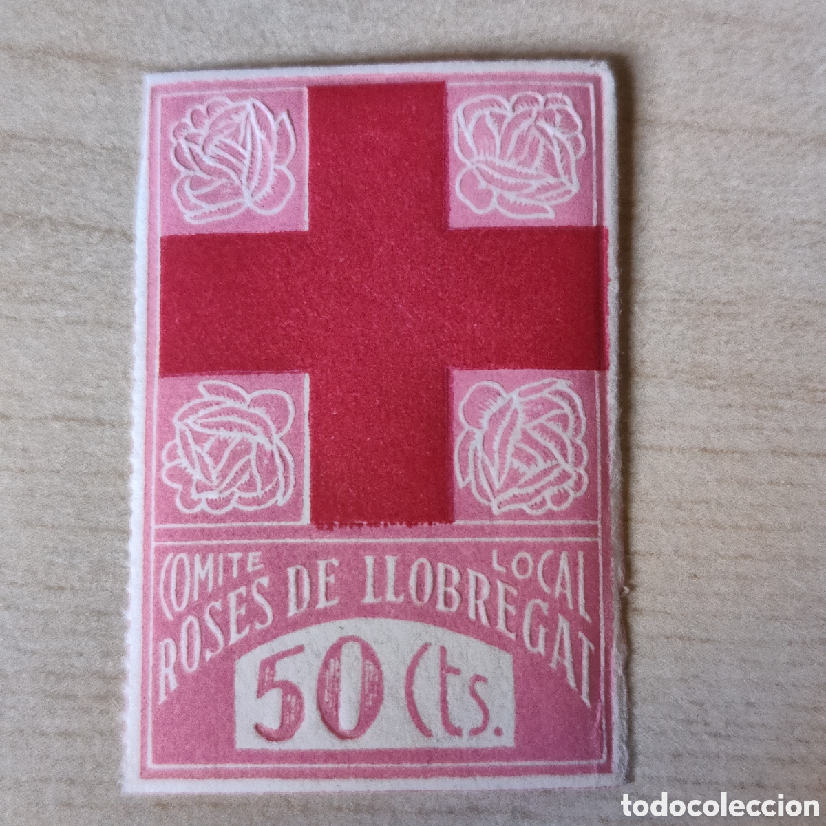 Sellos: a58 Barcelona Roses de Llobregat Sant Feliu Comit&egrave; local 50 cts allepuz 12 GG1178