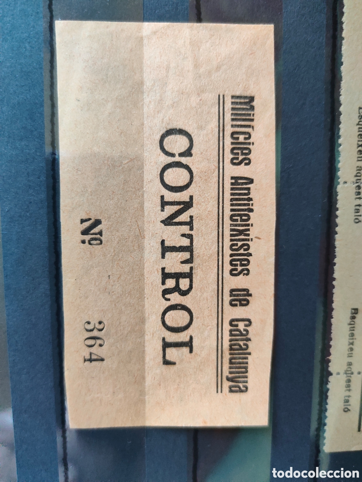 Sellos: Cpx Barcelona Mil&iacute;cies Antifeixistes de Catalunya CONTROL no catalogada Allepuz